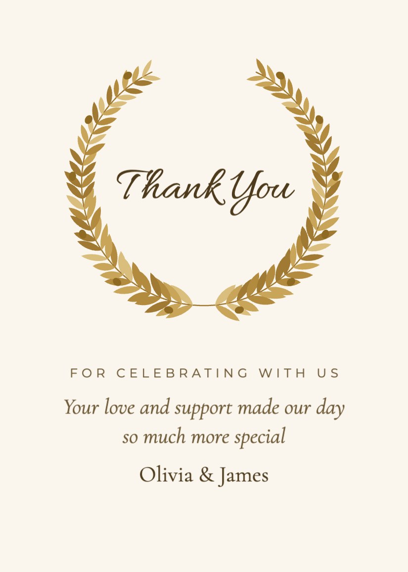 Golden Laurel Wreath